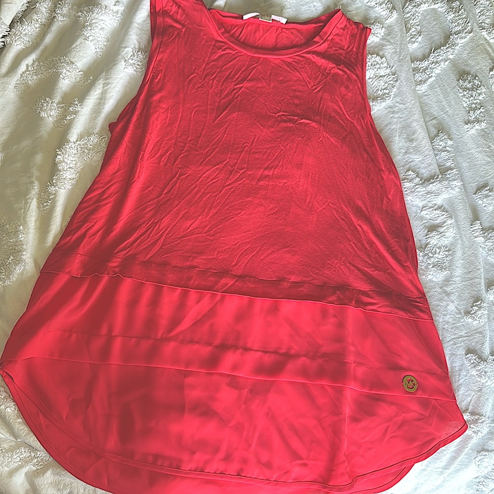 Michael Kors pink tank size large